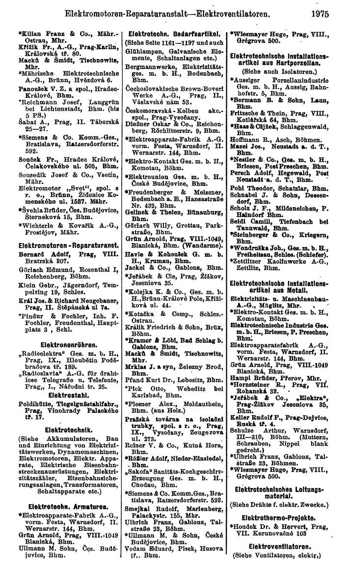 Compass. Kommerzieller Teil 1926: Tschechoslowakei. - Page 2065