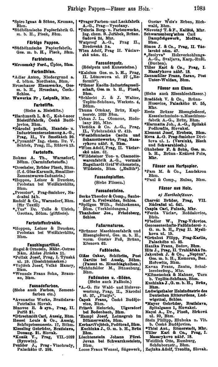 Compass. Kommerzieller Teil 1926: Tschechoslowakei. - Page 2073