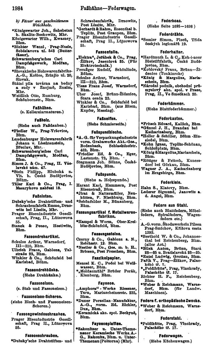 Compass. Kommerzieller Teil 1926: Tschechoslowakei. - Page 2074