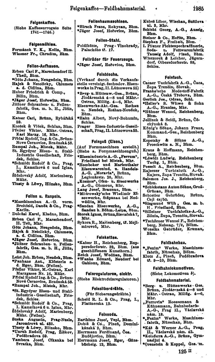 Compass. Kommerzieller Teil 1926: Tschechoslowakei. - Page 2075