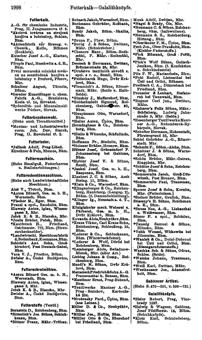 Compass. Kommerzieller Teil 1926: Tschechoslowakei. - Page 2088