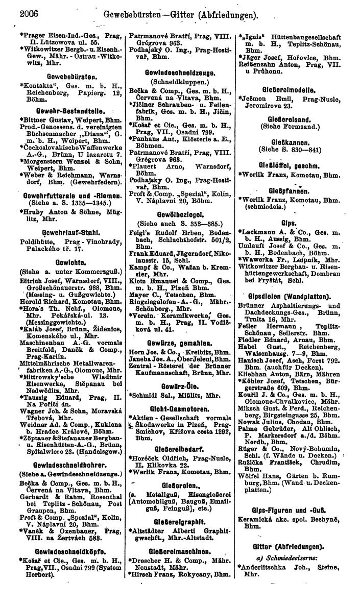 Compass. Kommerzieller Teil 1926: Tschechoslowakei. - Page 2096