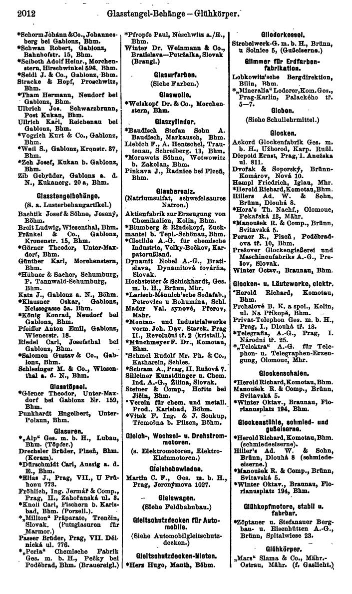 Compass. Kommerzieller Teil 1926: Tschechoslowakei. - Page 2102