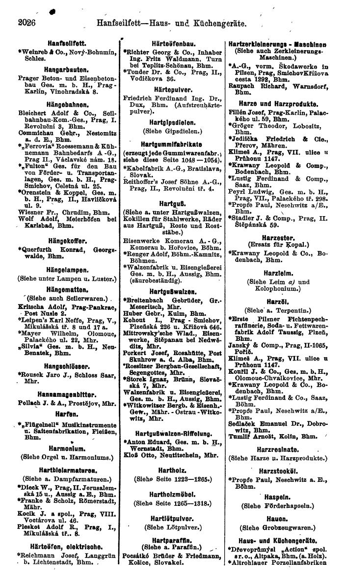 Compass. Kommerzieller Teil 1926: Tschechoslowakei. - Page 2116