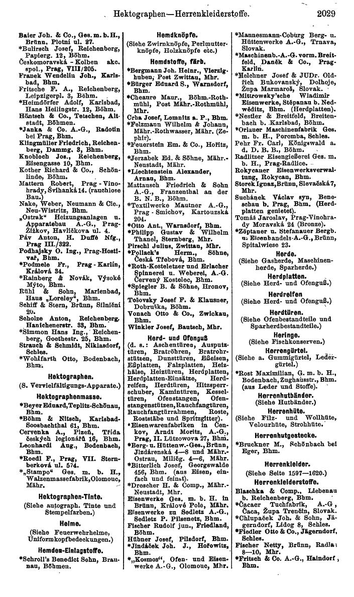 Compass. Kommerzieller Teil 1926: Tschechoslowakei. - Page 2119