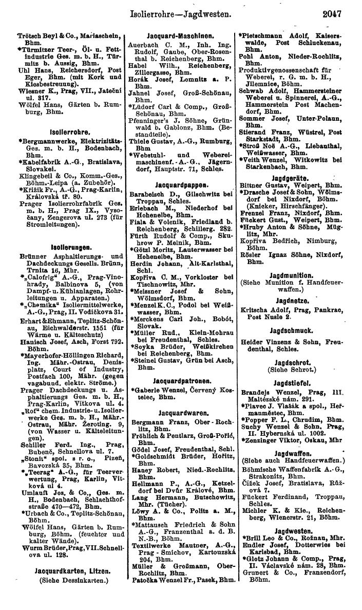Compass. Kommerzieller Teil 1926: Tschechoslowakei. - Page 2137