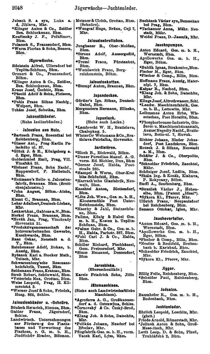 Compass. Kommerzieller Teil 1926: Tschechoslowakei. - Page 2138