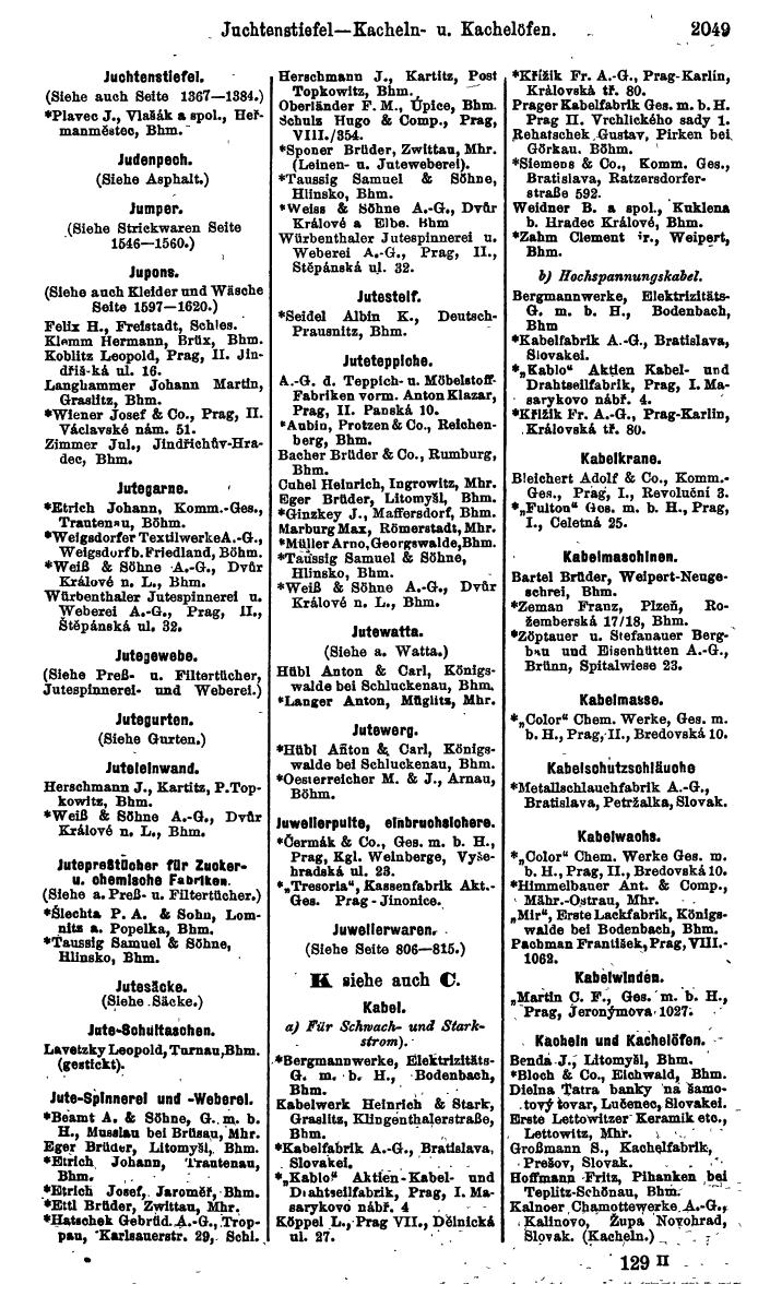 Compass. Kommerzieller Teil 1926: Tschechoslowakei. - Page 2139