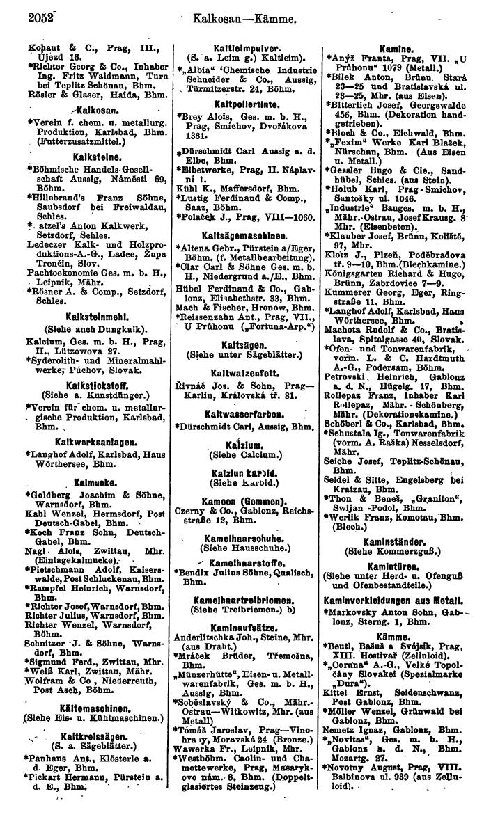 Compass. Kommerzieller Teil 1926: Tschechoslowakei. - Page 2142