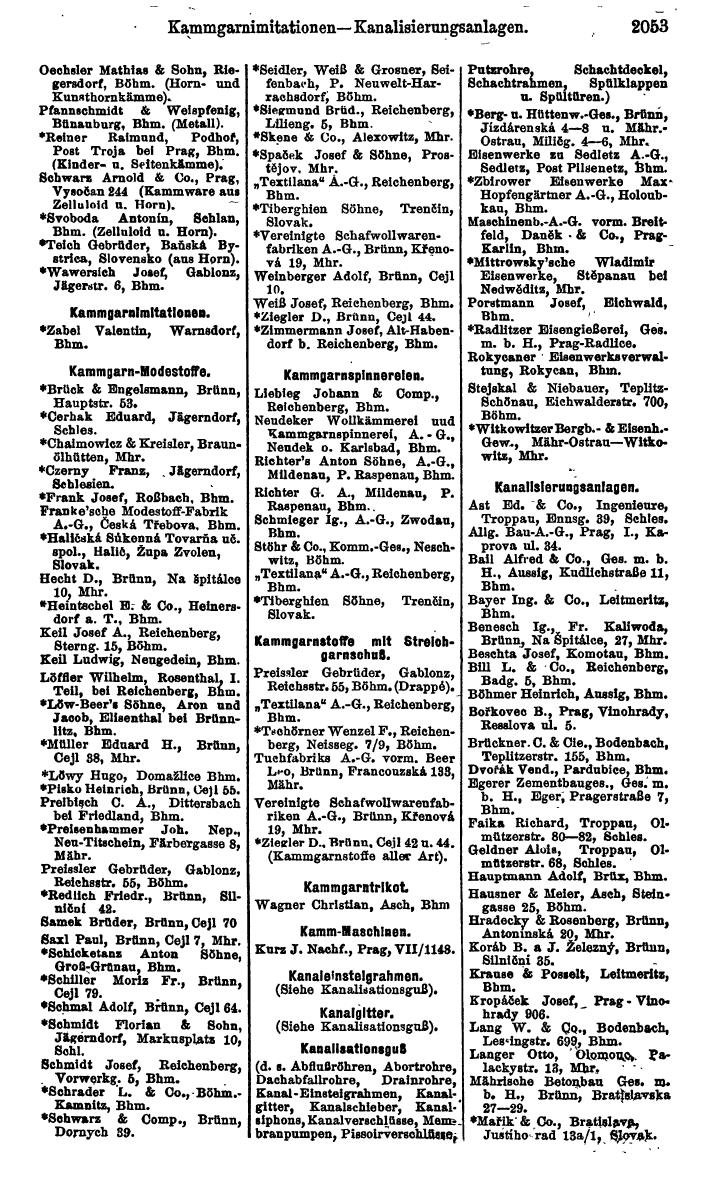 Compass. Kommerzieller Teil 1926: Tschechoslowakei. - Page 2143