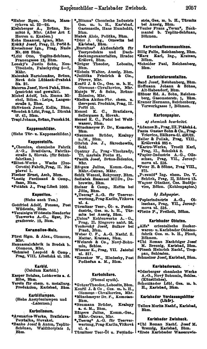 Compass. Kommerzieller Teil 1926: Tschechoslowakei. - Page 2147