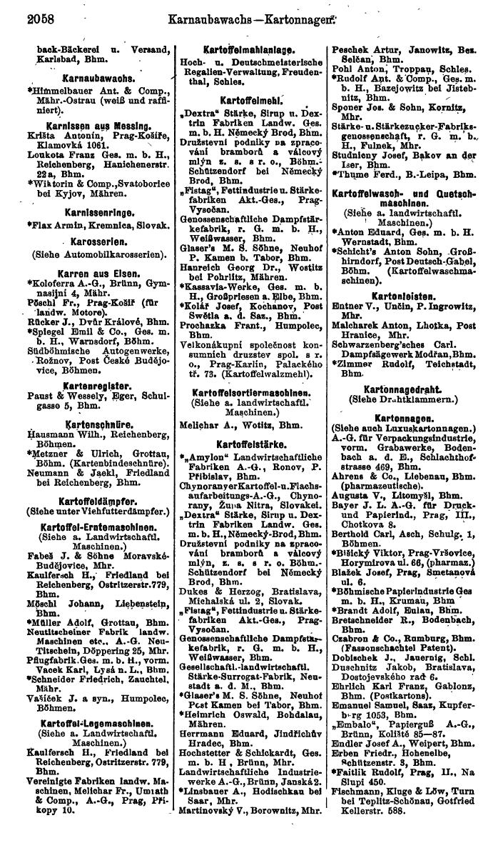Compass. Kommerzieller Teil 1926: Tschechoslowakei. - Page 2148