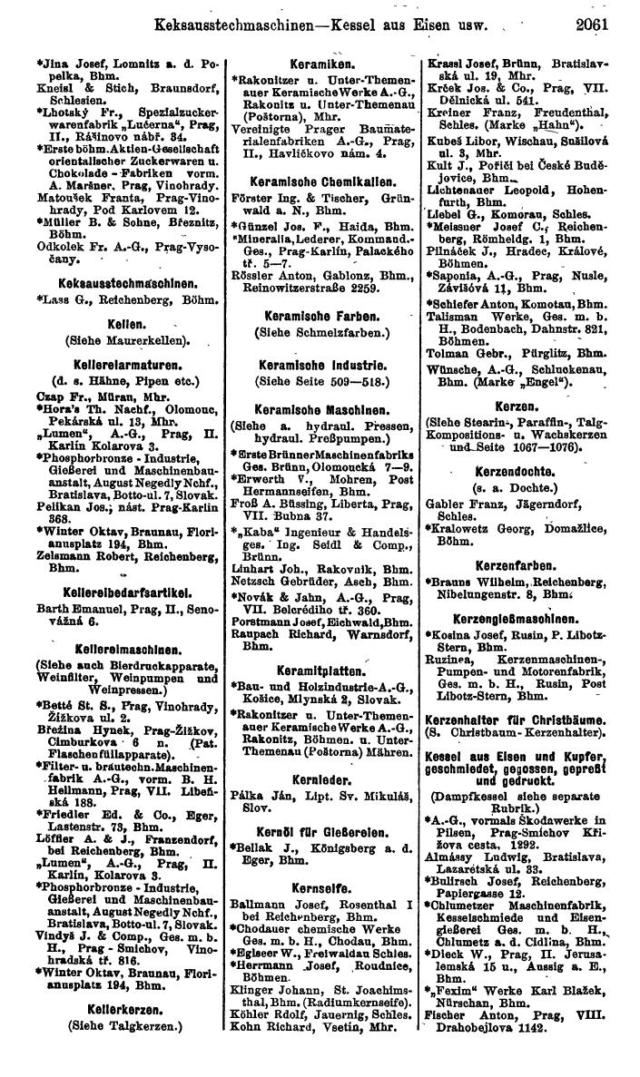 Compass. Kommerzieller Teil 1926: Tschechoslowakei. - Page 2151