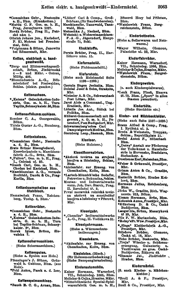 Compass. Kommerzieller Teil 1926: Tschechoslowakei. - Page 2153