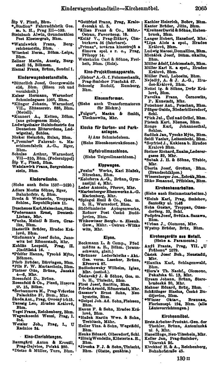 Compass. Kommerzieller Teil 1926: Tschechoslowakei. - Page 2155