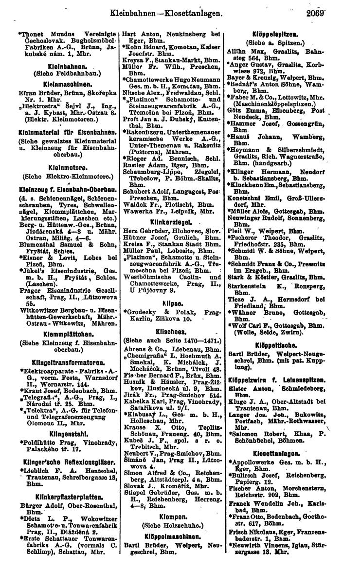 Compass. Kommerzieller Teil 1926: Tschechoslowakei. - Page 2159