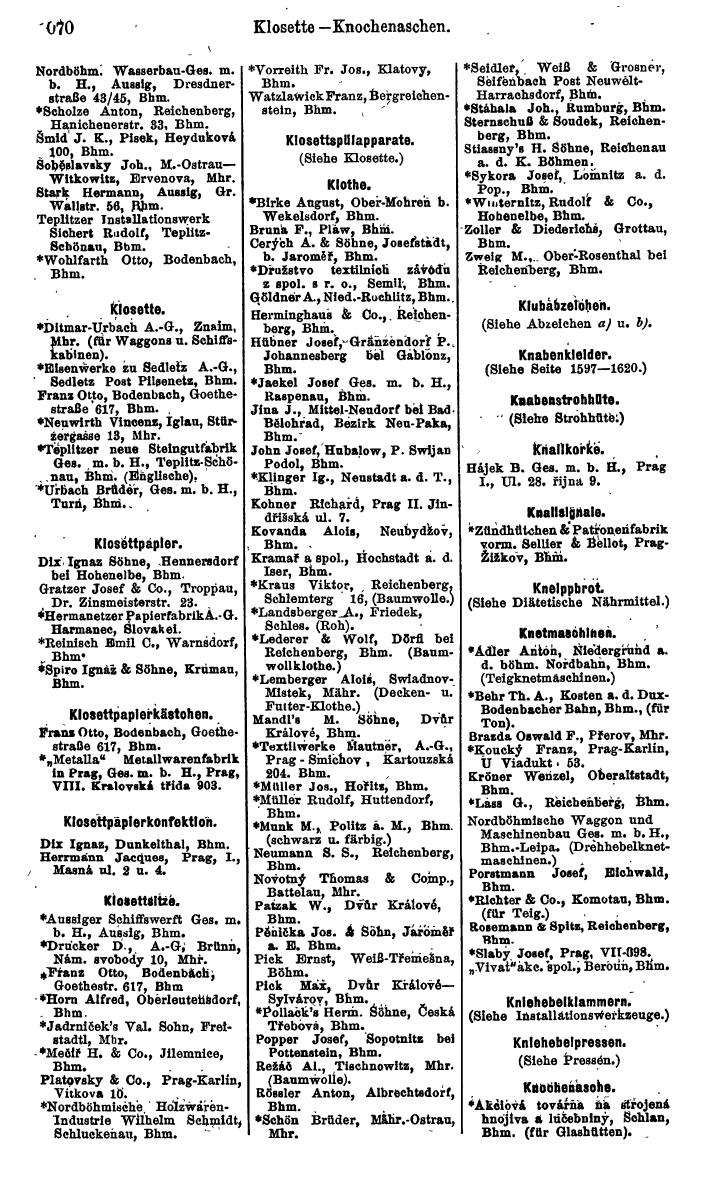 Compass. Kommerzieller Teil 1926: Tschechoslowakei. - Page 2160