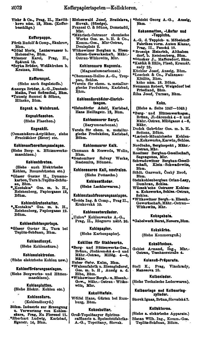 Compass. Kommerzieller Teil 1926: Tschechoslowakei. - Page 2162