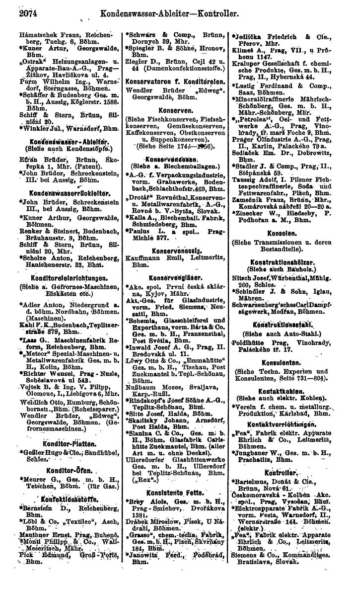 Compass. Kommerzieller Teil 1926: Tschechoslowakei. - Page 2164