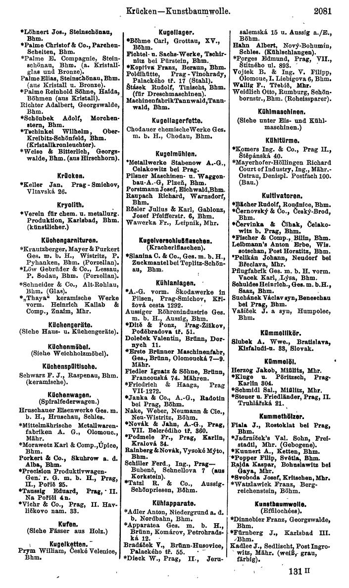 Compass. Kommerzieller Teil 1926: Tschechoslowakei. - Page 2171