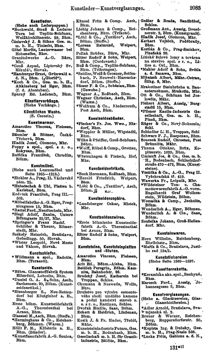 Compass. Kommerzieller Teil 1926: Tschechoslowakei. - Page 2173