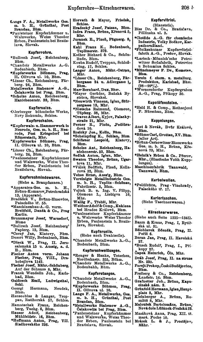 Compass. Kommerzieller Teil 1926: Tschechoslowakei. - Page 2175