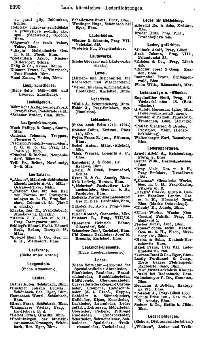 Compass. Kommerzieller Teil 1926: Tschechoslowakei. - Page 2180