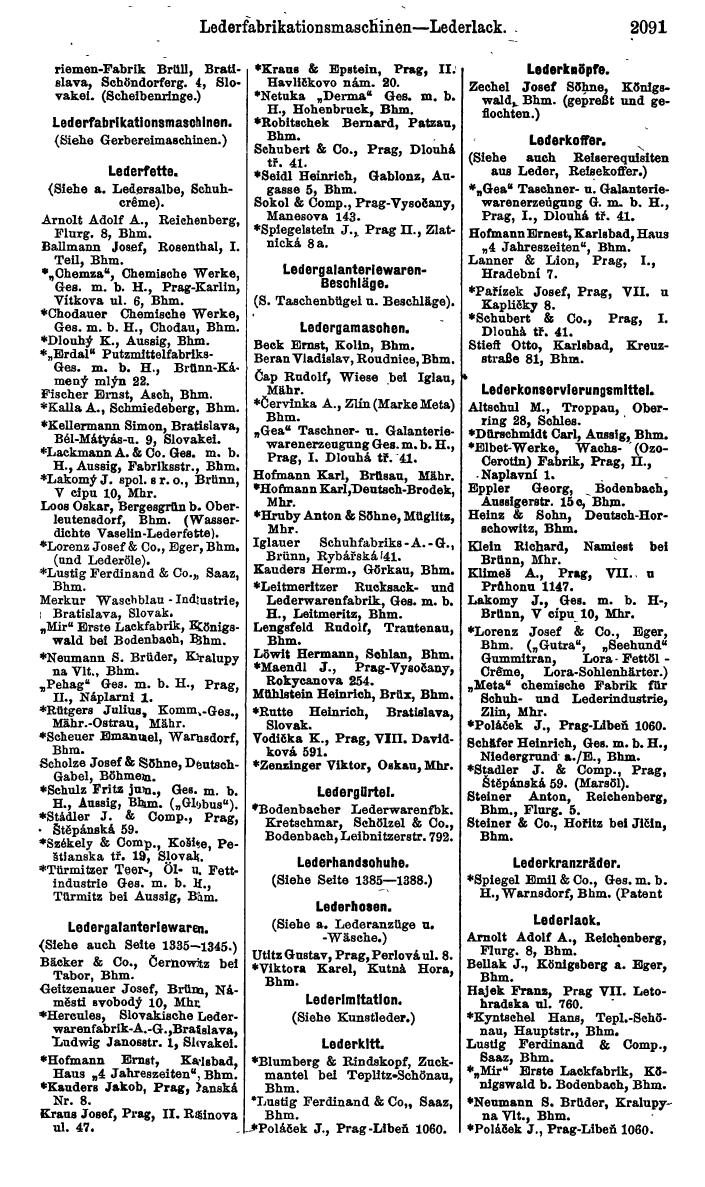 Compass. Kommerzieller Teil 1926: Tschechoslowakei. - Page 2181