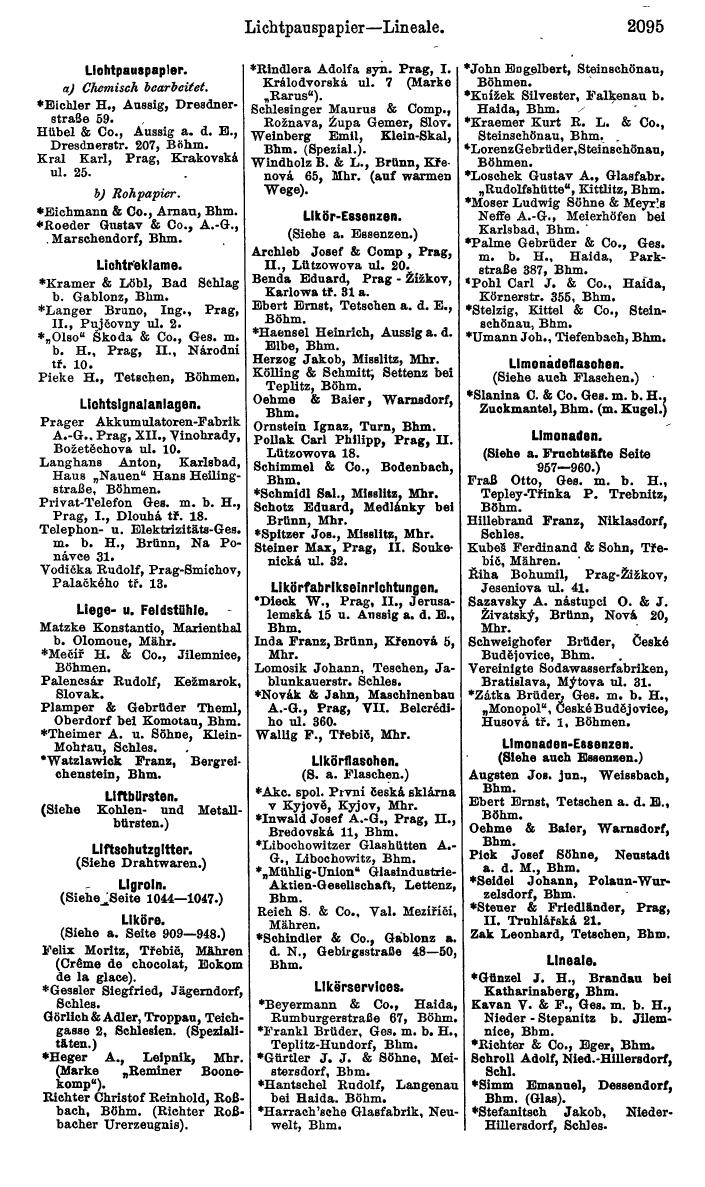 Compass. Kommerzieller Teil 1926: Tschechoslowakei. - Page 2185