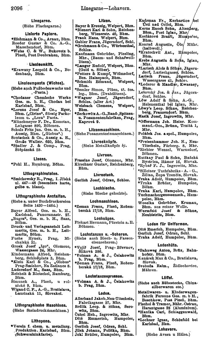 Compass. Kommerzieller Teil 1926: Tschechoslowakei. - Page 2186