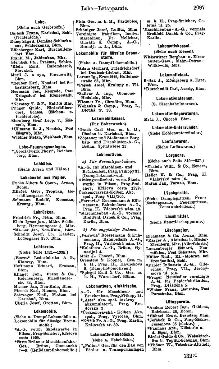 Compass. Kommerzieller Teil 1926: Tschechoslowakei. - Page 2187