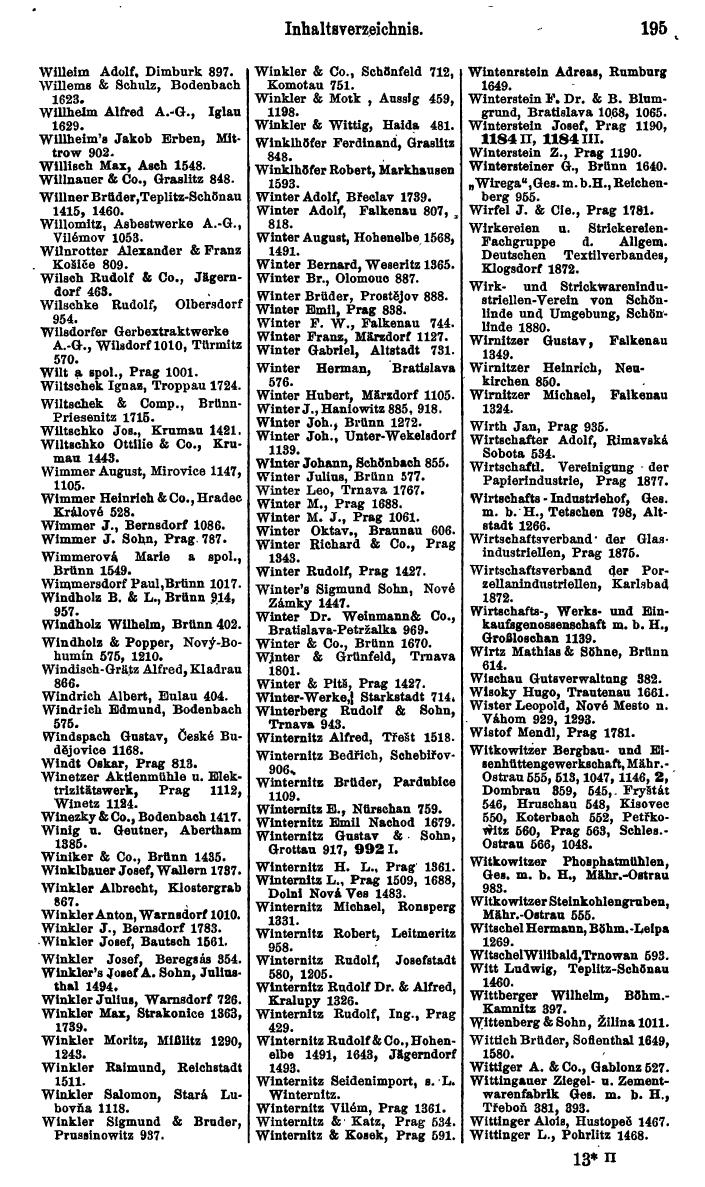 Compass. Kommerzieller Teil 1926: Tschechoslowakei. - Page 219