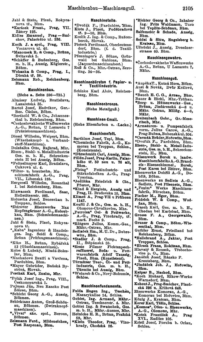 Compass. Kommerzieller Teil 1926: Tschechoslowakei. - Page 2195