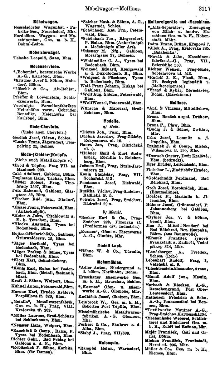 Compass. Kommerzieller Teil 1926: Tschechoslowakei. - Page 2207