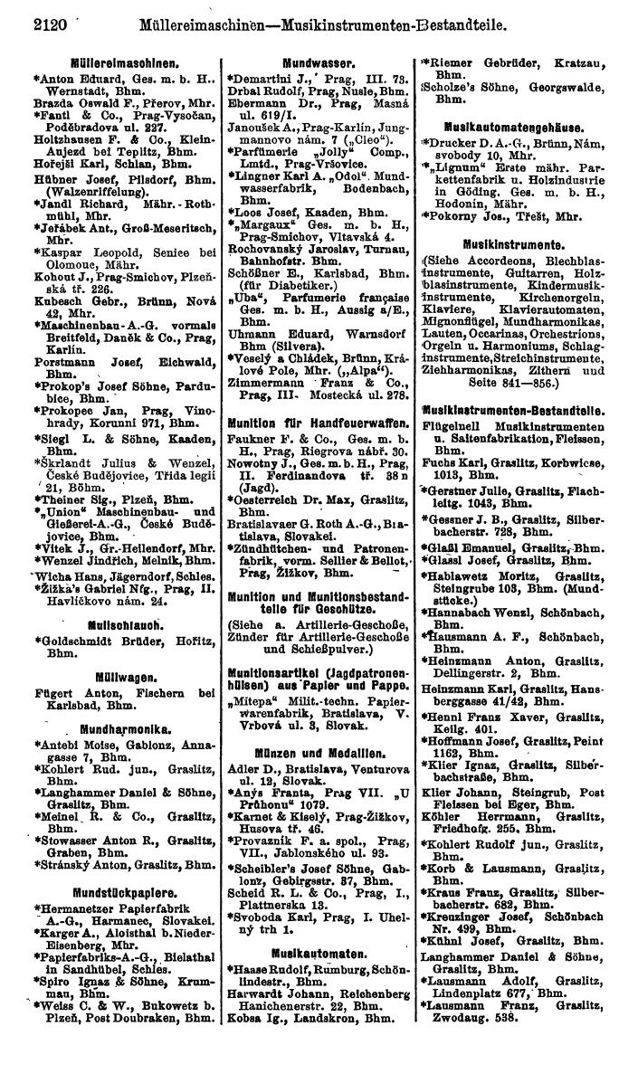 Compass. Kommerzieller Teil 1926: Tschechoslowakei. - Page 2210