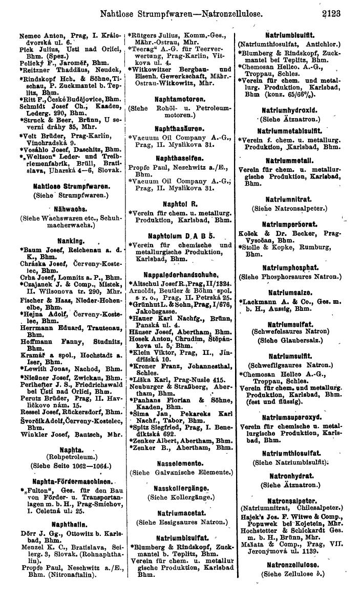 Compass. Kommerzieller Teil 1926: Tschechoslowakei. - Page 2213