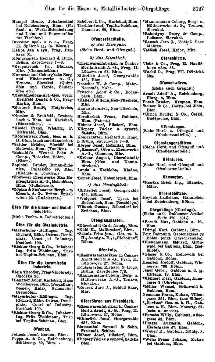Compass. Kommerzieller Teil 1926: Tschechoslowakei. - Page 2217