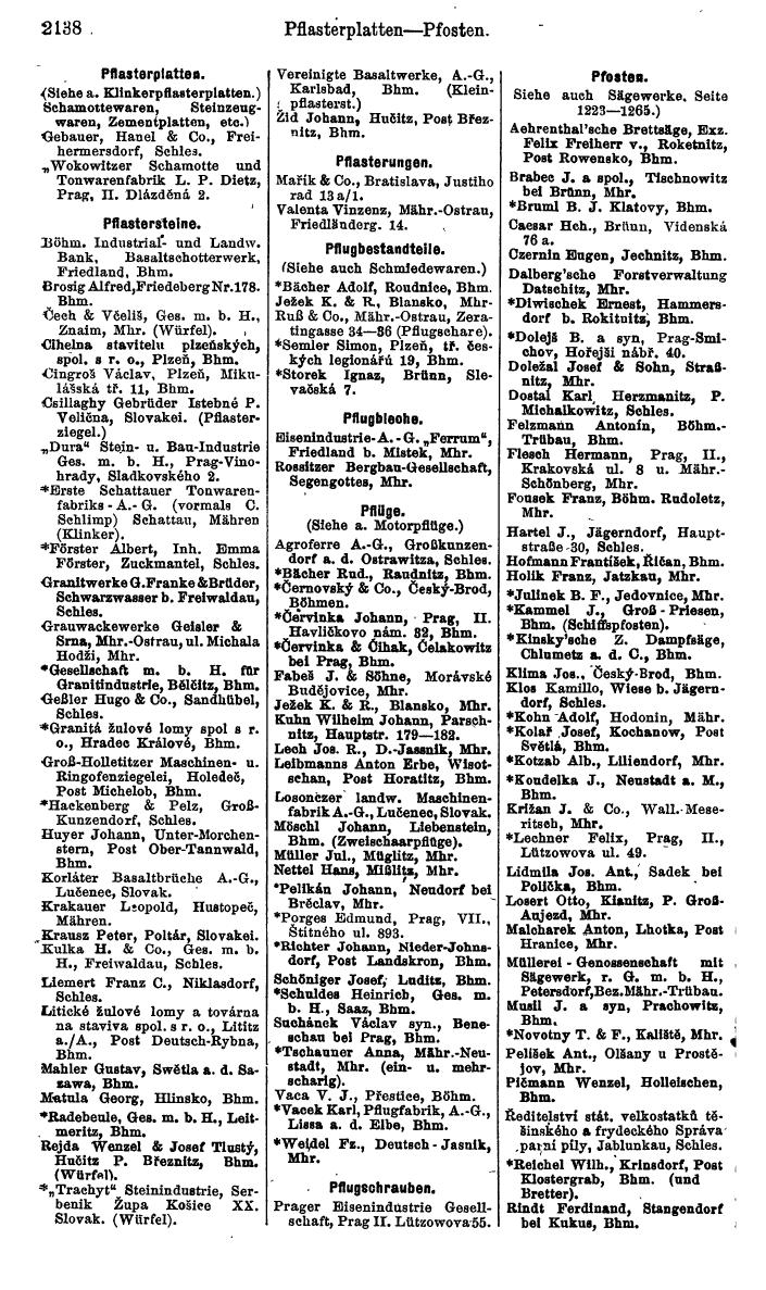 Compass. Kommerzieller Teil 1926: Tschechoslowakei. - Page 2228