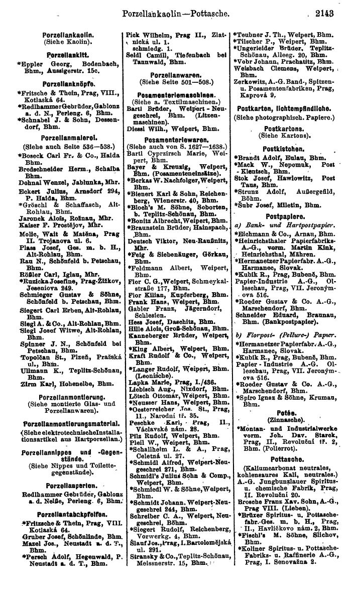 Compass. Kommerzieller Teil 1926: Tschechoslowakei. - Page 2233