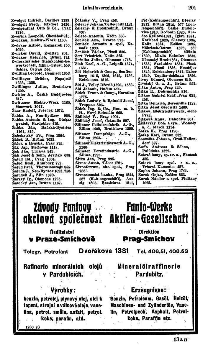 Compass. Kommerzieller Teil 1926: Tschechoslowakei. - Page 225