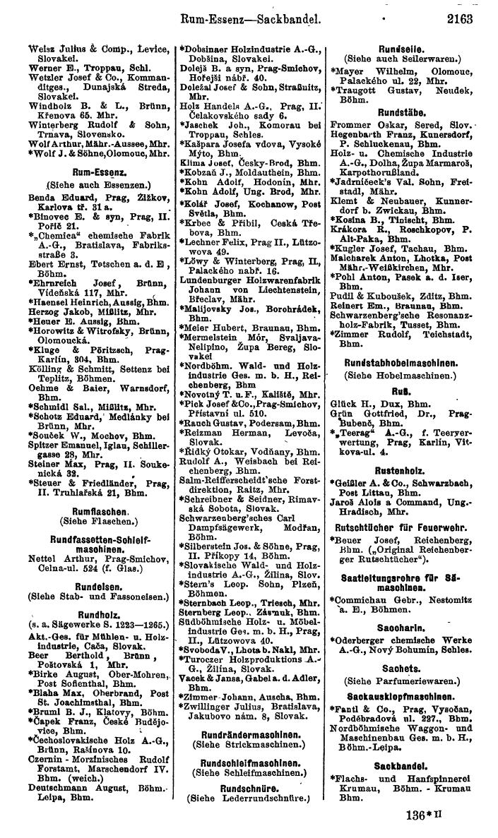 Compass. Kommerzieller Teil 1926: Tschechoslowakei. - Page 2253