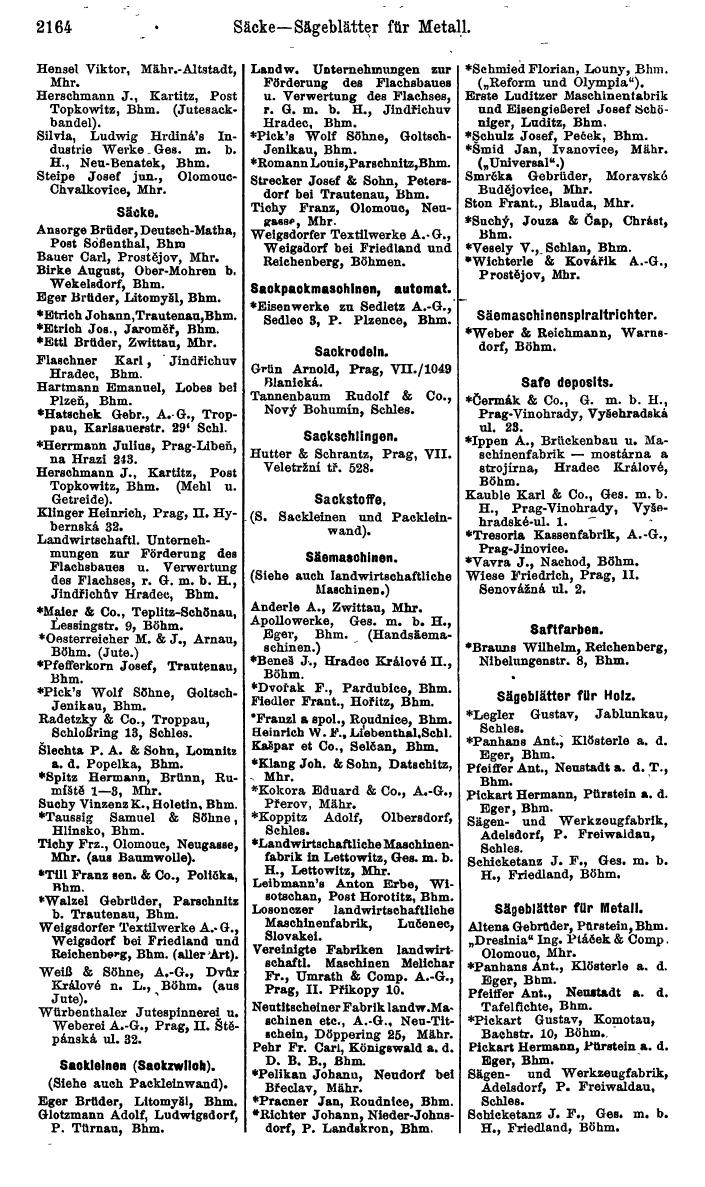 Compass. Kommerzieller Teil 1926: Tschechoslowakei. - Page 2254