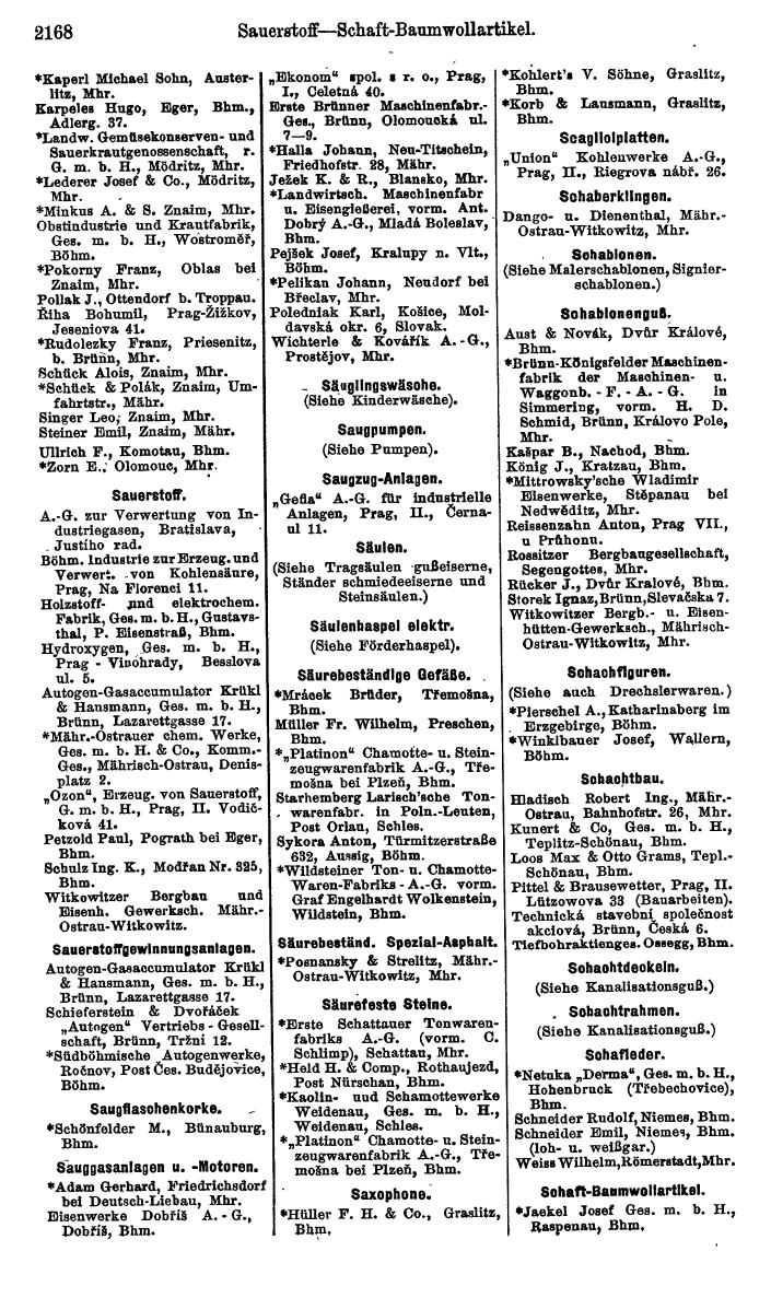 Compass. Kommerzieller Teil 1926: Tschechoslowakei. - Page 2258