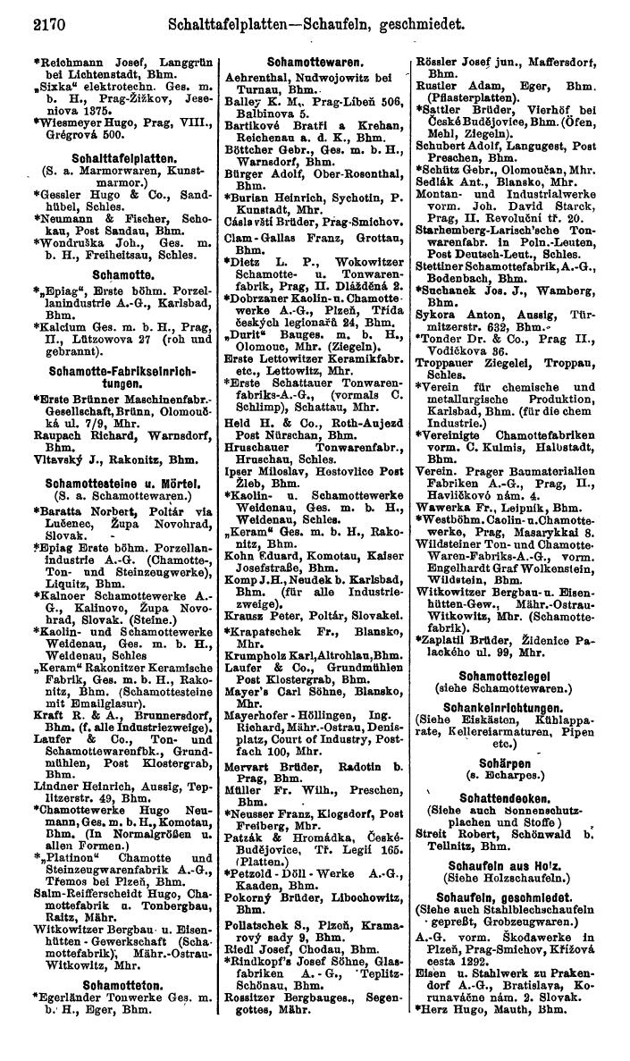 Compass. Kommerzieller Teil 1926: Tschechoslowakei. - Page 2260