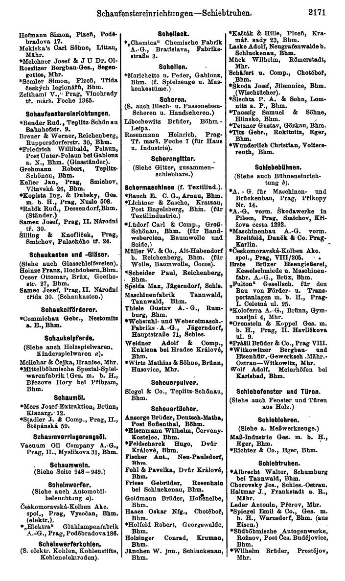 Compass. Kommerzieller Teil 1926: Tschechoslowakei. - Page 2261