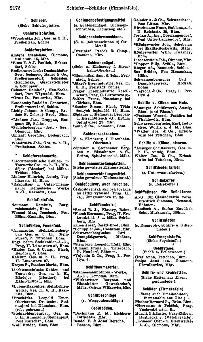 Compass. Kommerzieller Teil 1926: Tschechoslowakei. - Page 2262