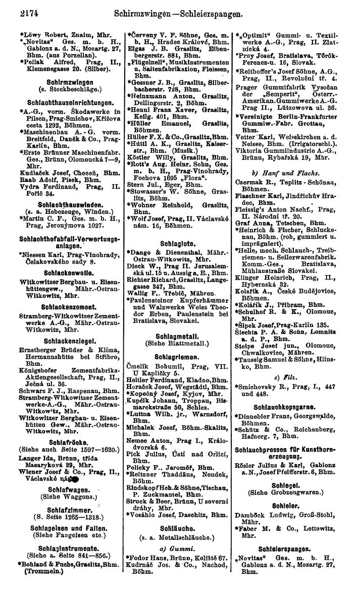 Compass. Kommerzieller Teil 1926: Tschechoslowakei. - Page 2266