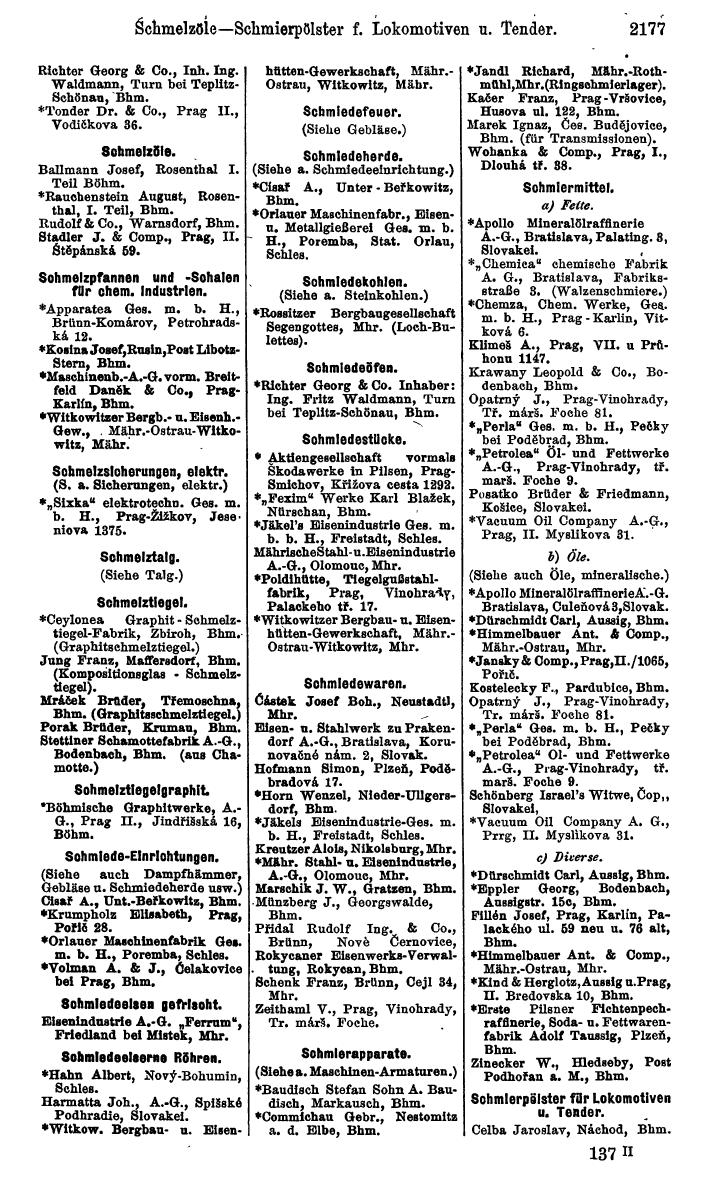 Compass. Kommerzieller Teil 1926: Tschechoslowakei. - Page 2269