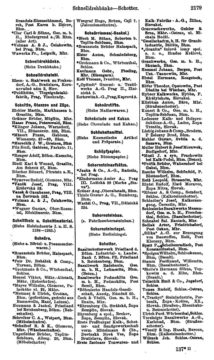 Compass. Kommerzieller Teil 1926: Tschechoslowakei. - Page 2271