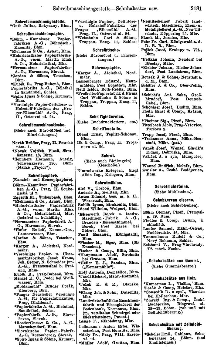 Compass. Kommerzieller Teil 1926: Tschechoslowakei. - Page 2273